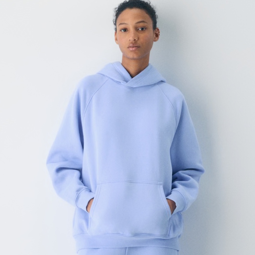 Cozy Sweatfleece Mega Raglan™ Hoodie - Dayflower Blue